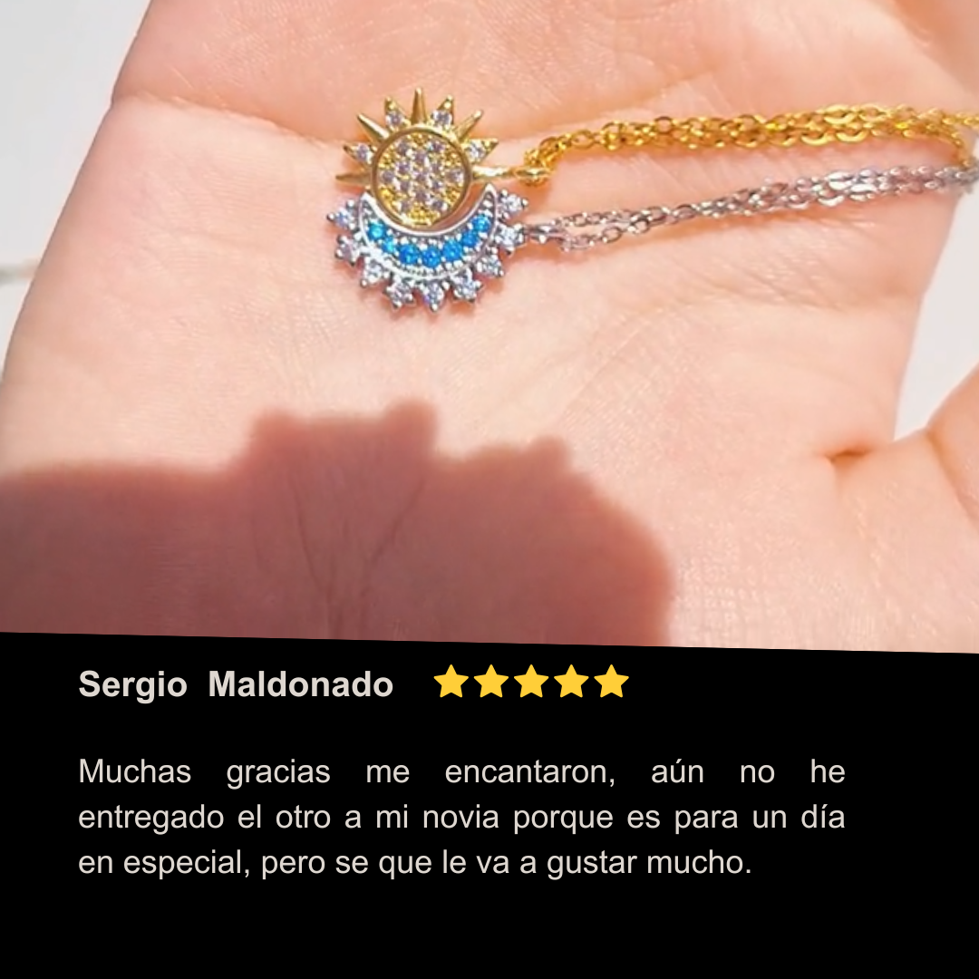 ☀️Cadenas Sol & Luna🌙Una conexión que se siente hasta en la distancia.