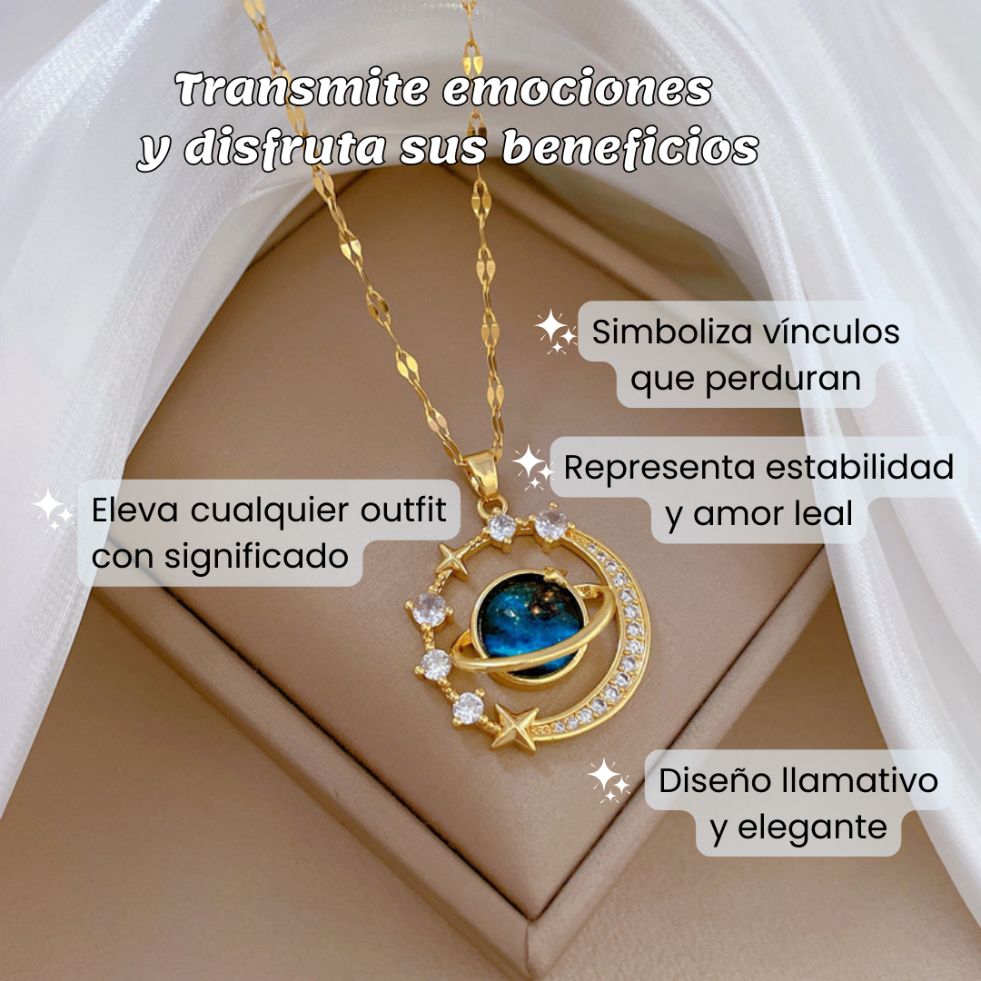 🪐Collar Saturno: un símbolo de amor firme y eterno