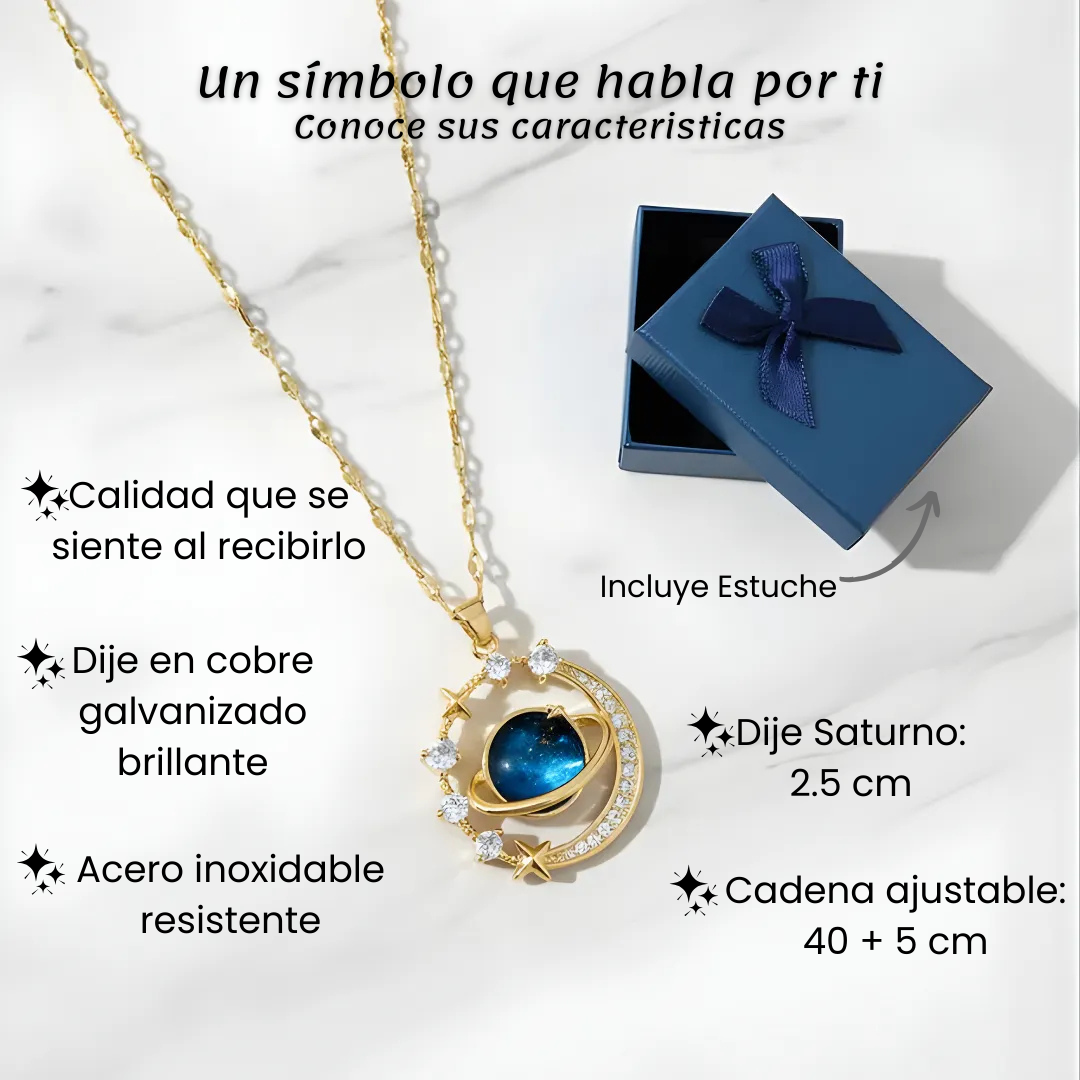 🪐Collar Saturno: un símbolo de amor firme y eterno