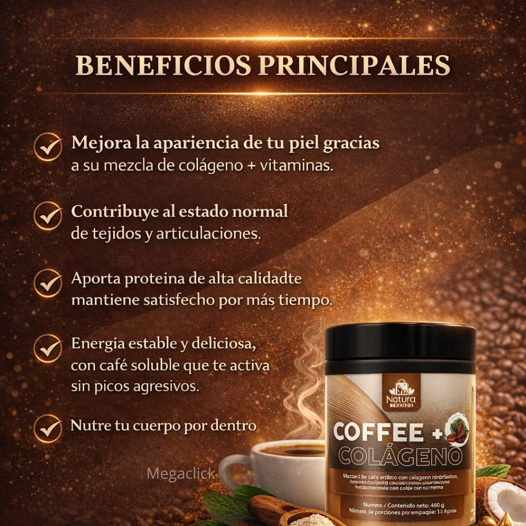 Bio-Vitality Café + Colágeno | Juntos en tu bebida favorita☕