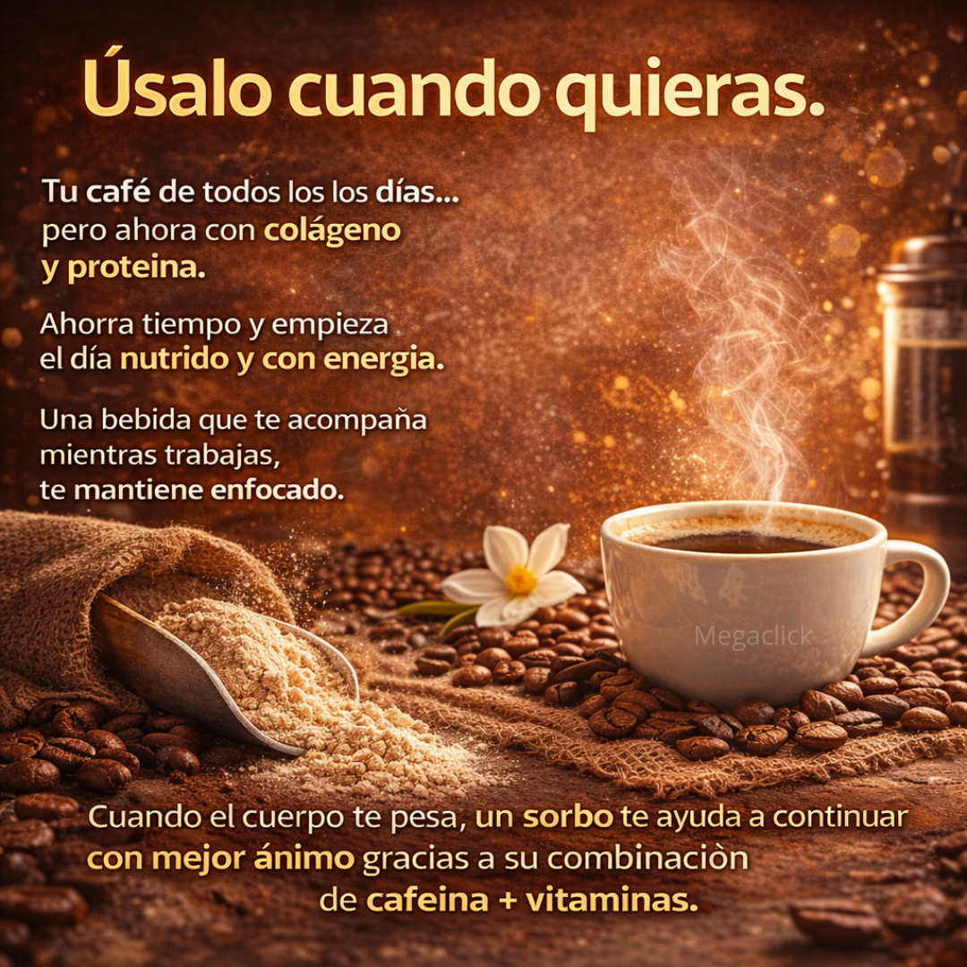 Bio-Vitality Café + Colágeno | Juntos en tu bebida favorita☕