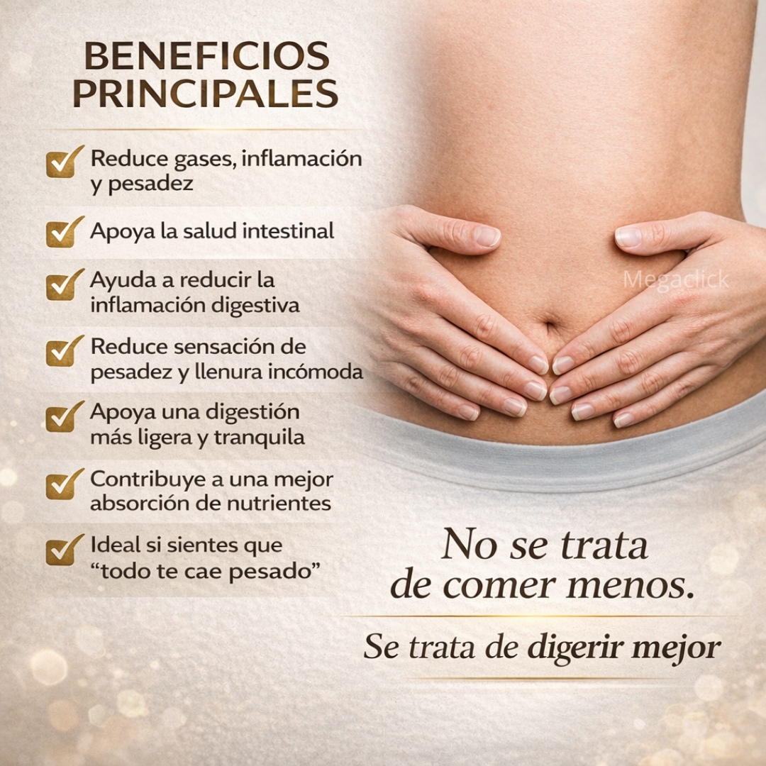 🧬DIGEST-LITE: Para una digestión ligera y un abdomen desinflamado🍃