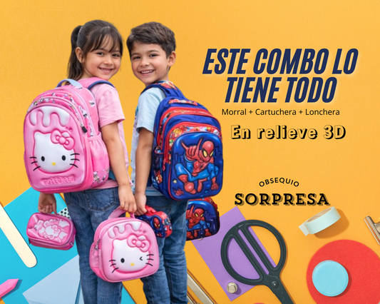 ✏️Lo que tu hijo necesita para el colegio, en un solo combo.