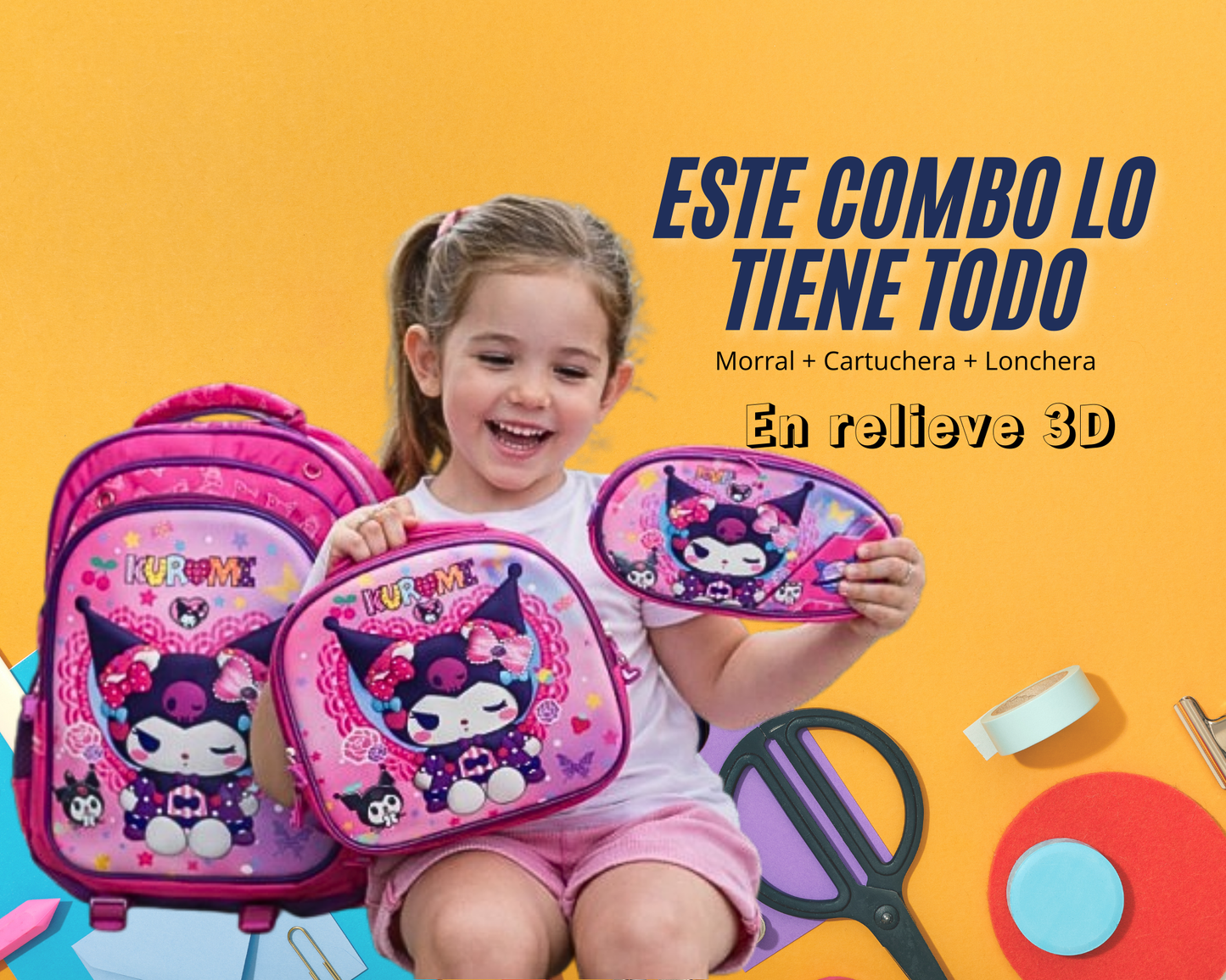 ✏️Lo que tu hijo necesita para el colegio, en un solo combo.