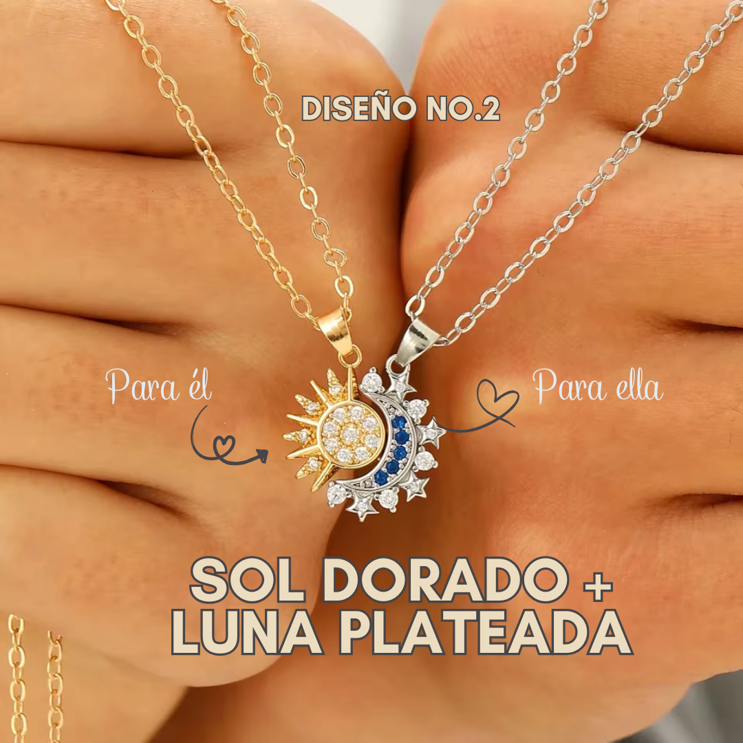 ☀️Cadenas Sol & Luna🌙Una conexión que se siente hasta en la distancia.