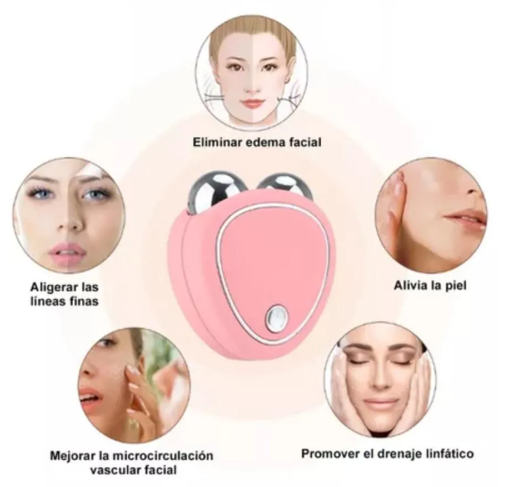 Masajeador Facial de Microcorriente – Frescura y firmeza
