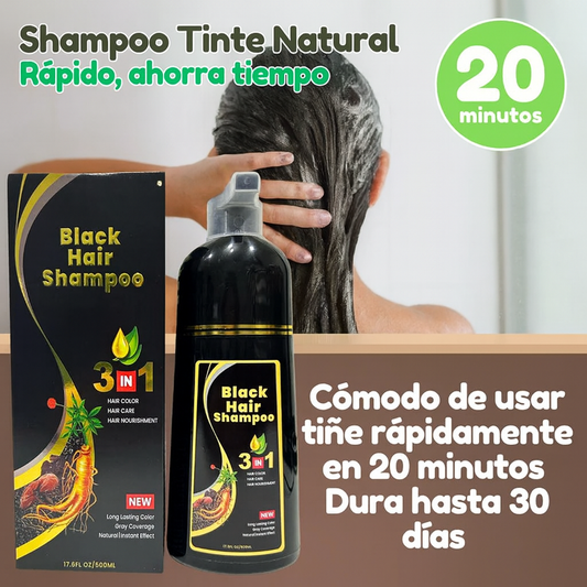 Shampoo 3 en 1 - Tiñe, Hidrata y Limpia