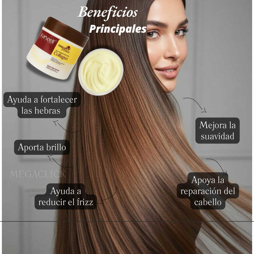 Mascarilla Reparadora - Hidratación intensa - Cabello Brillante y Transformado.
