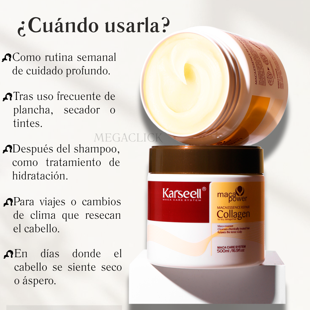 Mascarilla Reparadora - Hidratación intensa - Cabello Brillante y Transformado.