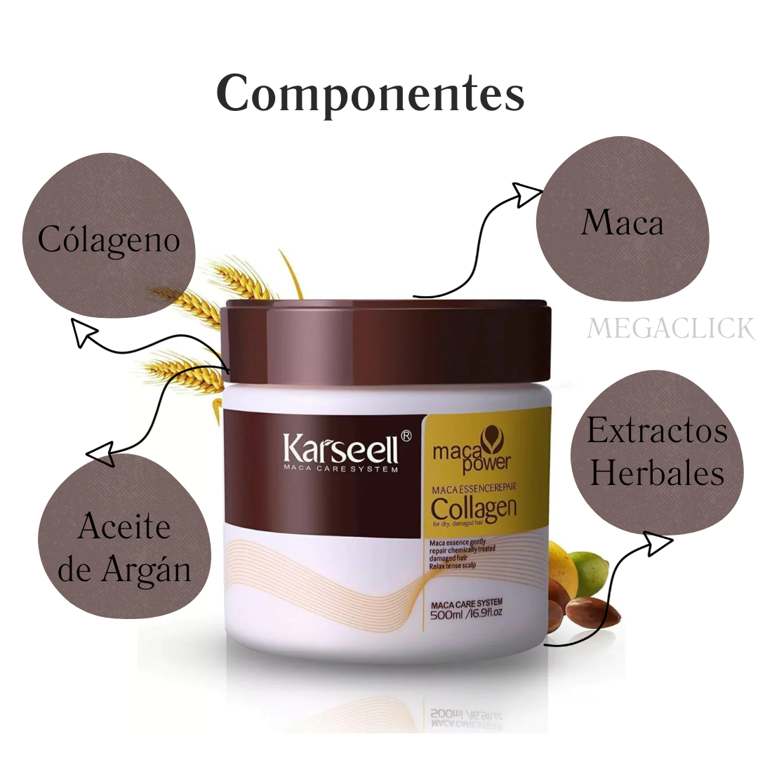 Mascarilla Reparadora - Hidratación intensa - Cabello Brillante y Transformado.